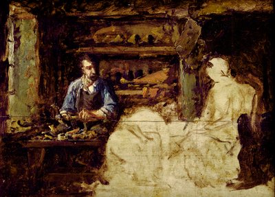 The Shoemaker of Reville, a Town Near Cherbourg by Guillaume Romain Fouace
